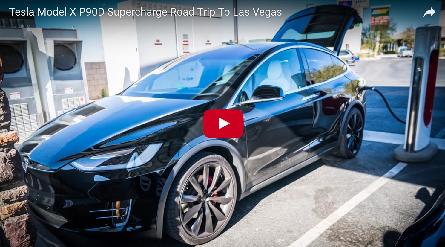 Tesla Model X P90D Supercharge Road Trip To Las Vegas